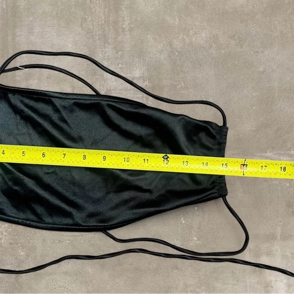 Edikted Black Satin Top - Picture 4 of 5